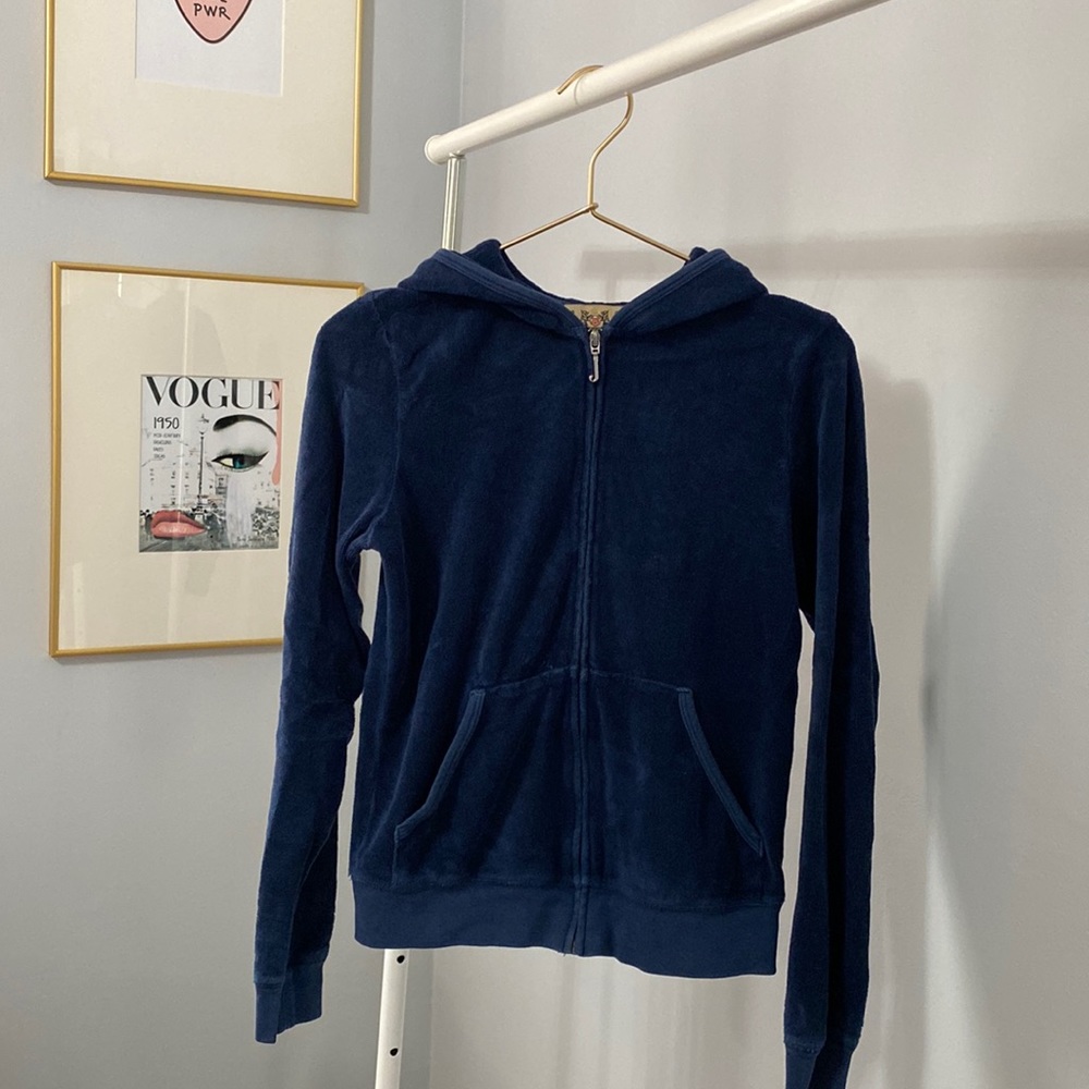 Vintage Juicy Couture terry cloth zip up